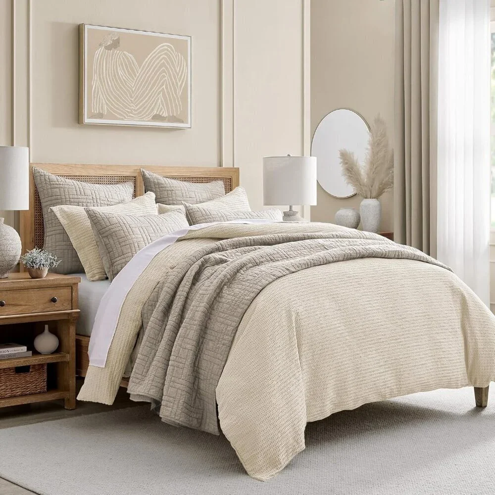Waffle Queen Duvet Cover Set